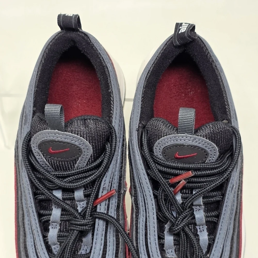 Nike Air Max 97 Team Red Antracite Black Shoes 921522-600 Size 4Y/Women's 5.5